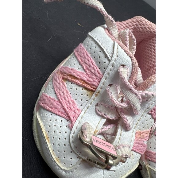 Build-A-Bear Workshop Doll Clothing Set W/ Pink Striped Shirt Denim Shorts Skech - Picture 8 of 10